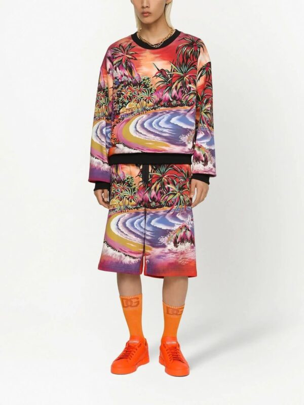 Dolce & Gabbana  island-print cotton sweatshirt - Image 3