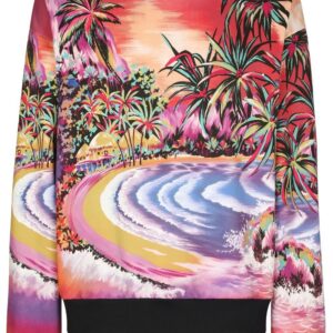 Dolce & Gabbana  island-print cotton sweatshirt