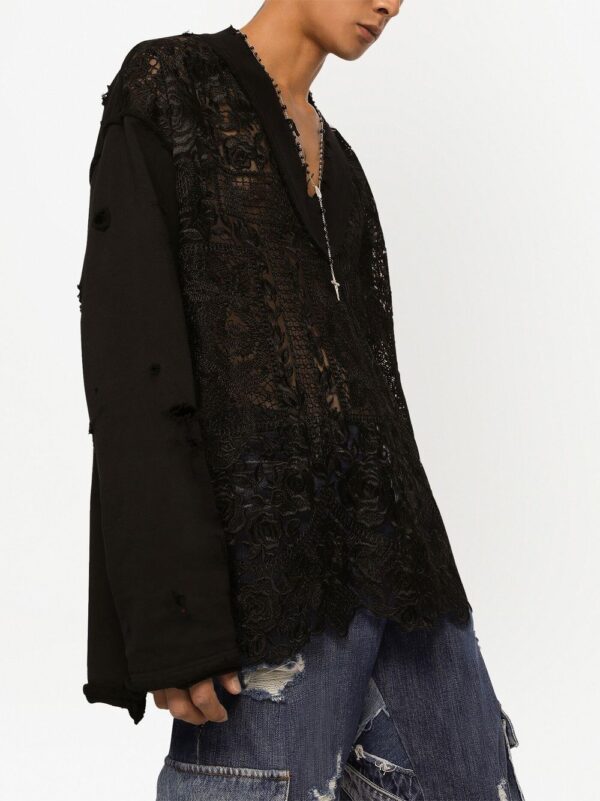 Dolce & Gabbana  embroidered V-neck sweatshirt - Image 4