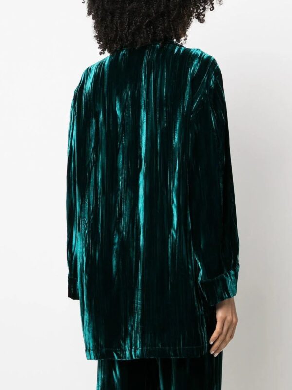 Gucci  velvet-effect three-pocket shirt - Image 4