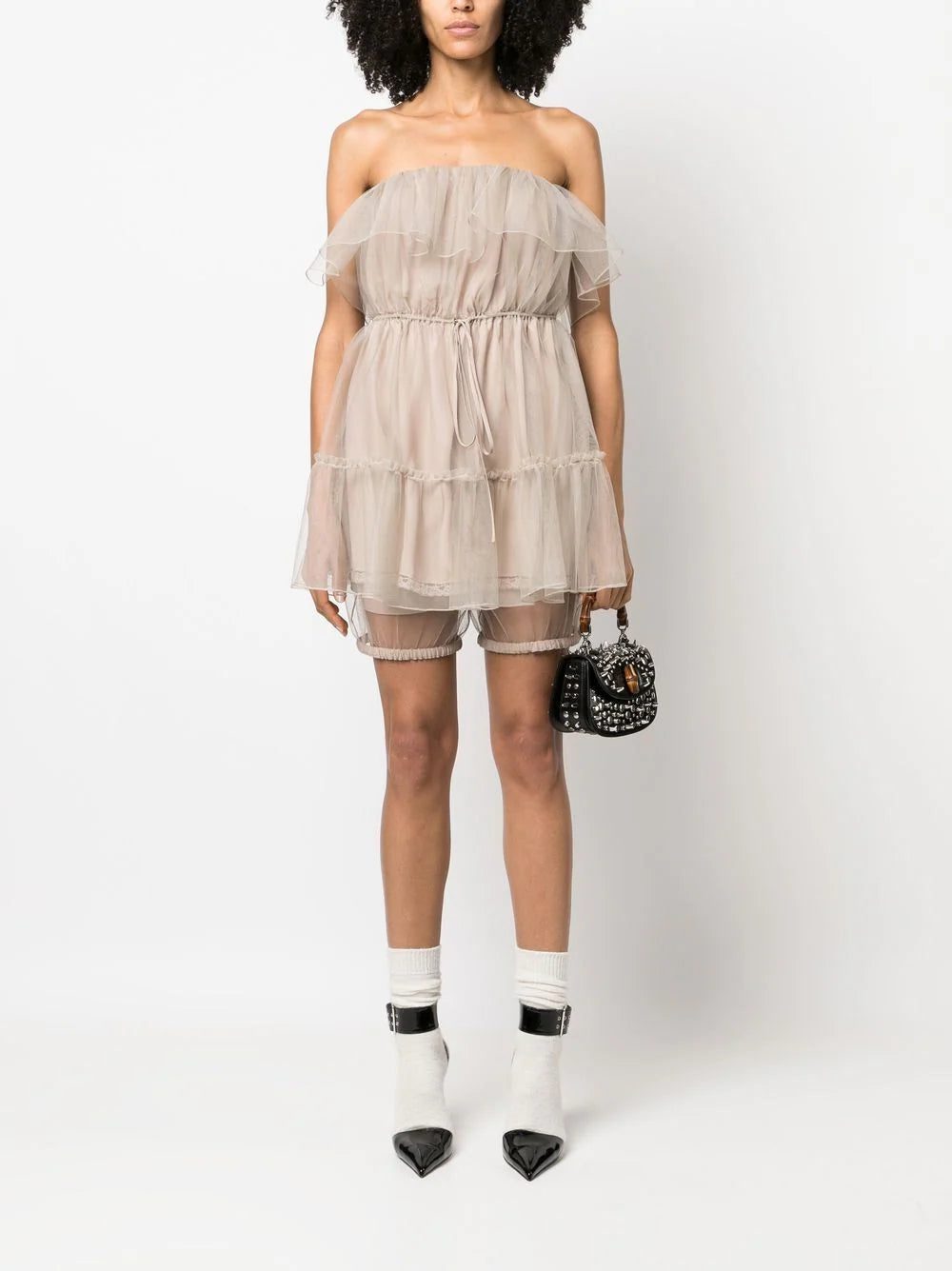 Gucci bandeau ruffled top - Image 2