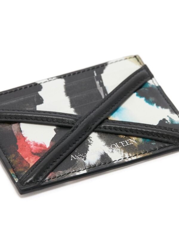 Alexander McQueen graphic-print logo wallet - Image 4