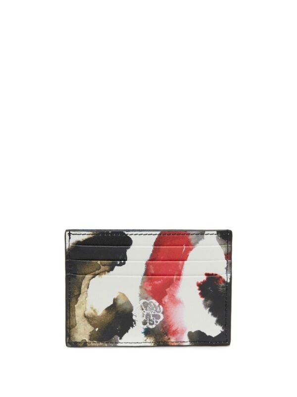 Alexander McQueen graphic-print logo wallet - Image 2