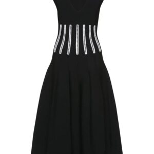 Alexander McQueen Slashed Corset midi dress