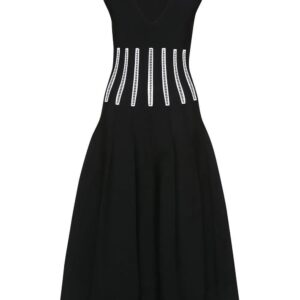 Alexander McQueen Slashed Corset midi dress