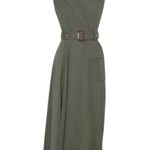 Alexander McQueen tailored wool midi dress