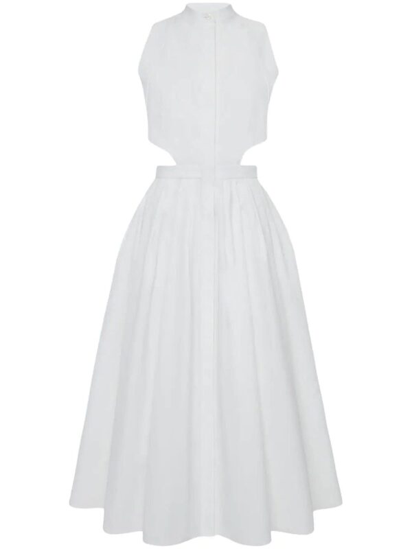 Alexander McQueen  sleeveless cut-out flared dress