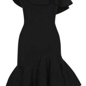 Alexander McQueen strapless ruffled minidress