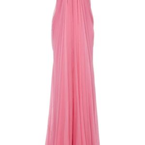 Alexander McQueen draped silk-chiffon dress