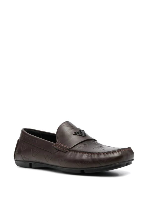 Emporio Armani  logo embossed loafers - Image 2