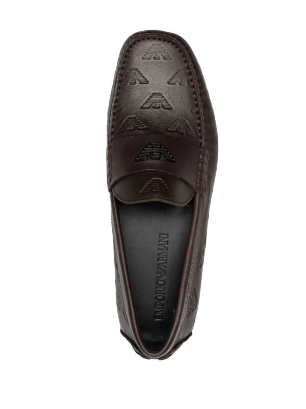 Emporio Armani  logo embossed loafers - Image 4