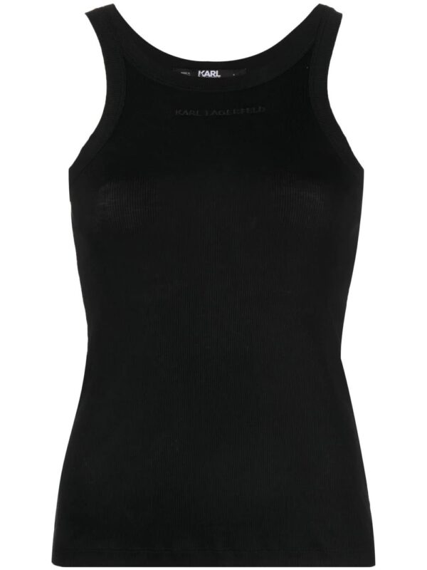 Karl Lagerfeld  ribbed cotton tank top