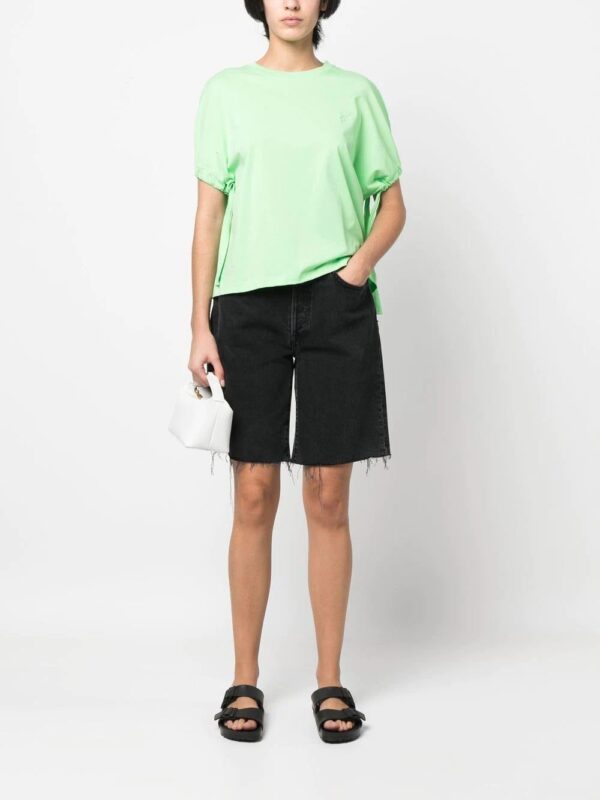Karl Lagerfeld  drawstring-sleeve organic-cotton T-shirt - Image 2
