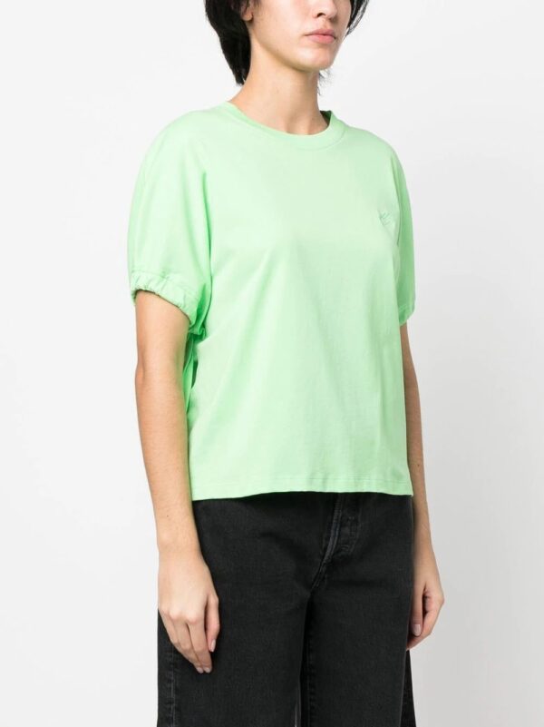 Karl Lagerfeld  drawstring-sleeve organic-cotton T-shirt - Image 3