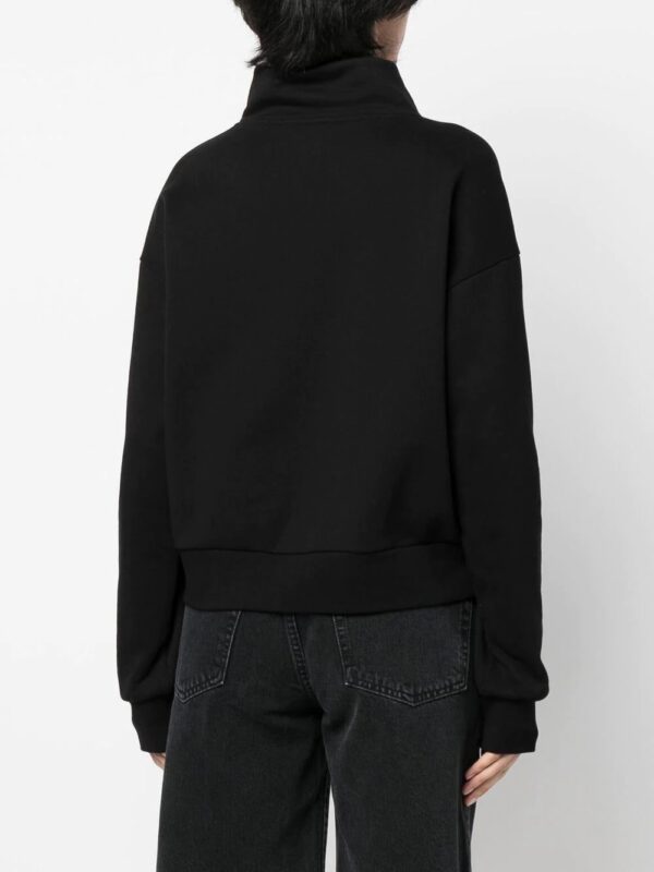 Karl Lagerfeld  piped-trim organic-cotton sweatshirt - Image 4