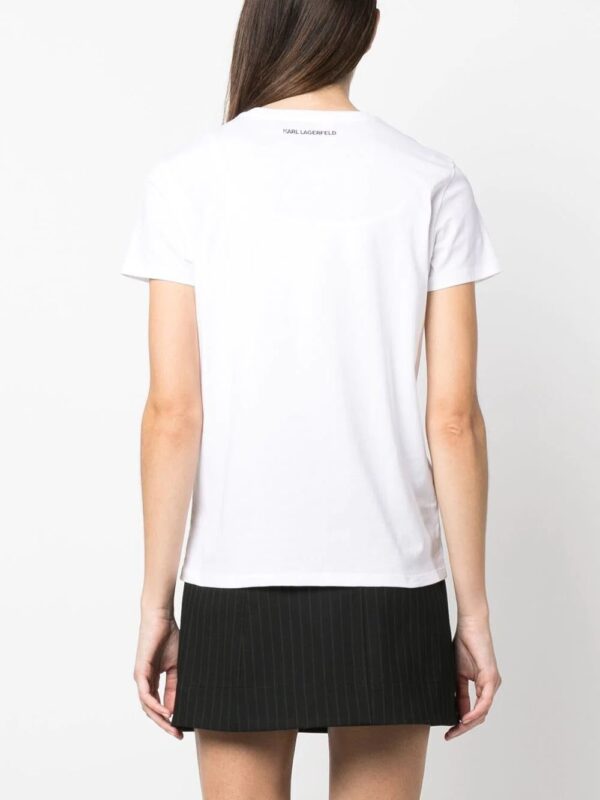 Karl Lagerfeld  Ikonik 2.0 Karl rhinestone T-shirt - Image 4