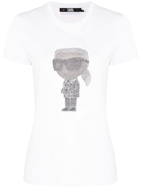 Karl Lagerfeld  Ikonik 2.0 Karl rhinestone T-shirt