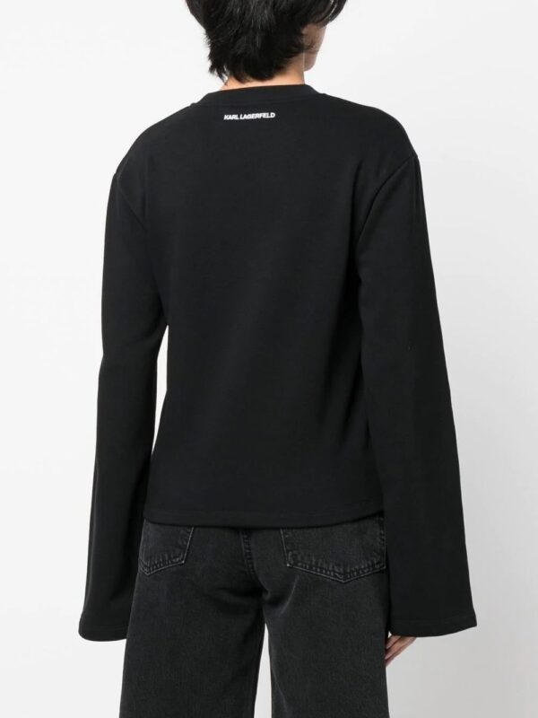 Karl Lagerfeld  appliqué Karl signature sweatshirt - Image 4