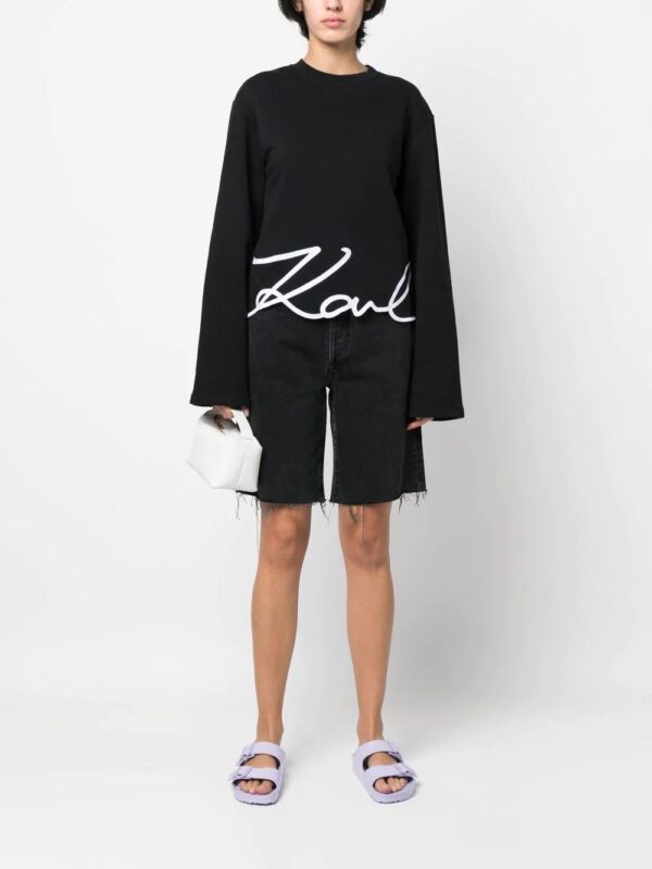 Karl Lagerfeld  appliqué Karl signature sweatshirt - Image 2