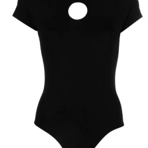 Karl Lagerfeld cut-out organic cotton bodysuit