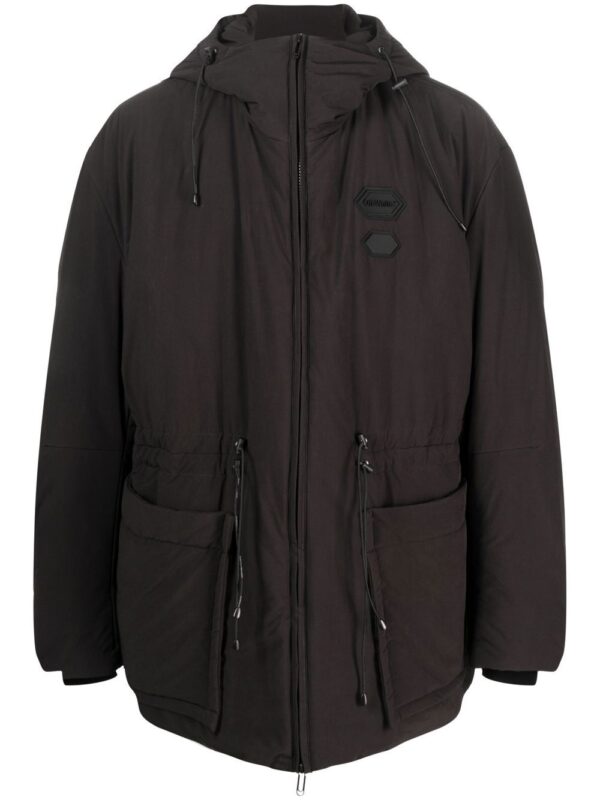 Off-White  logo-patch padded jacket