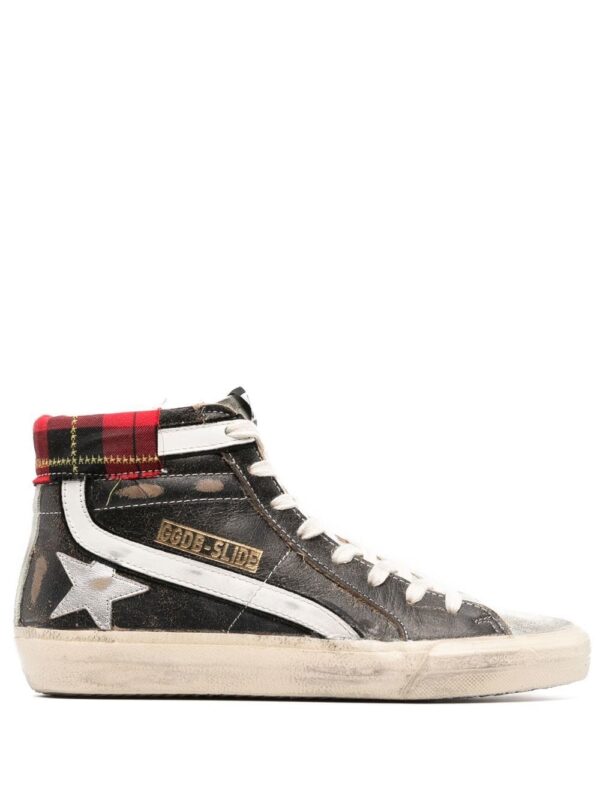 Golden Goose distressed-finish high-top sneakers