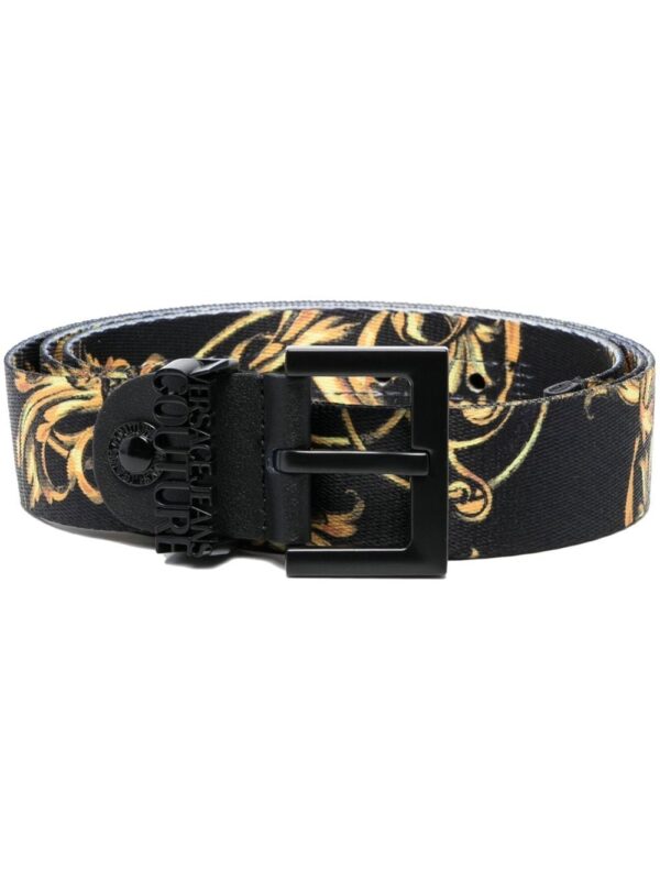 Versace baroque-print belt