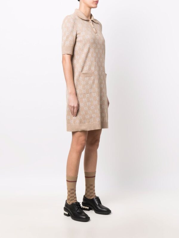 Gucci GG-jacquard polo dress - Image 3