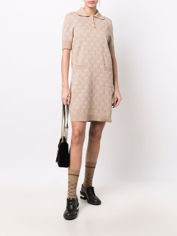 Gucci GG-jacquard polo dress - Image 2