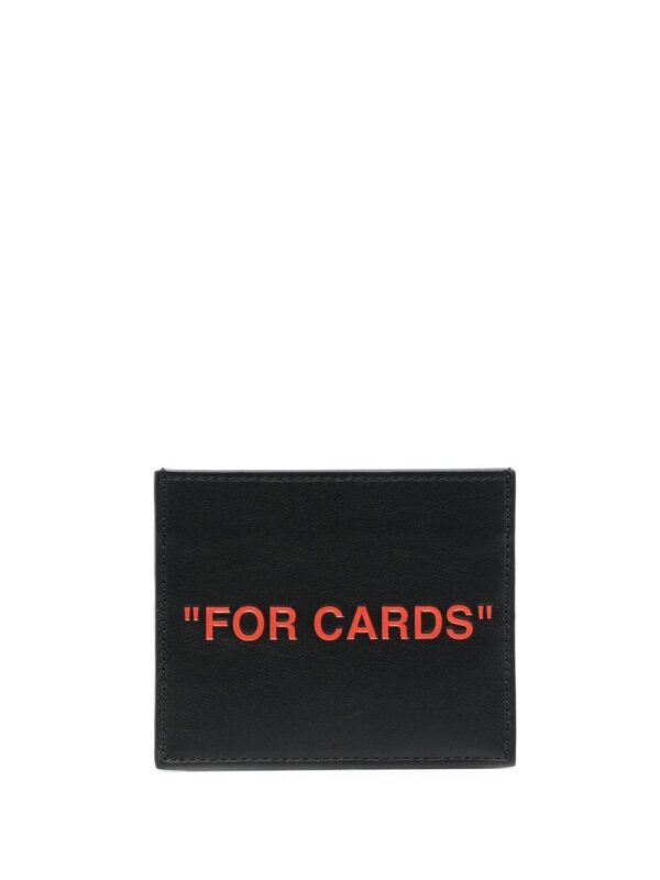 Off-White  slogan-print cardholder - Image 2