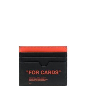 Off-White  slogan-print cardholder