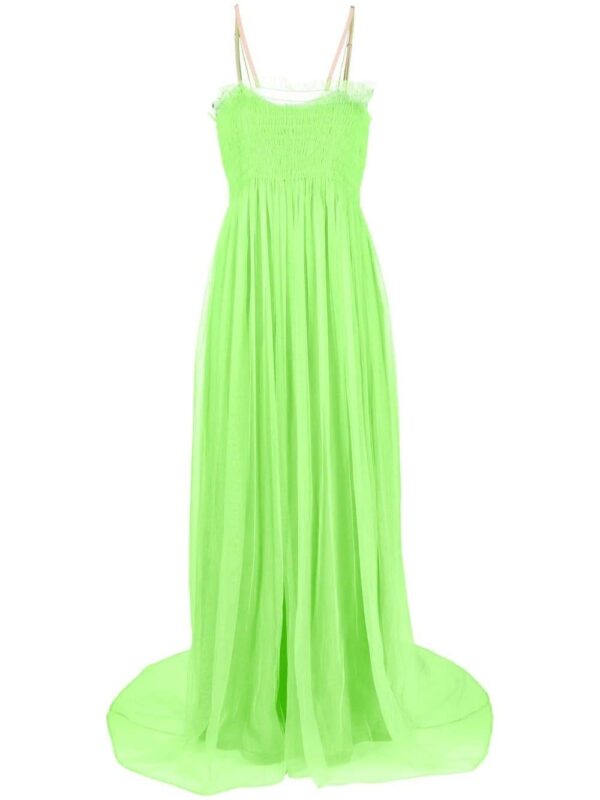 Gucci  smocked silk gown