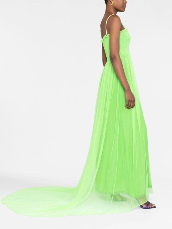 Gucci  smocked silk gown - Image 4