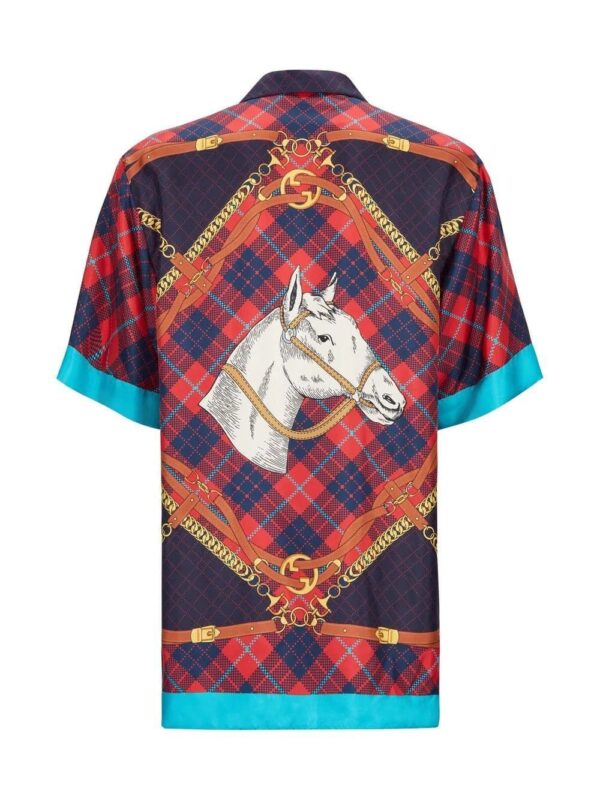 Gucci  graphic-print silk shirt - Image 2