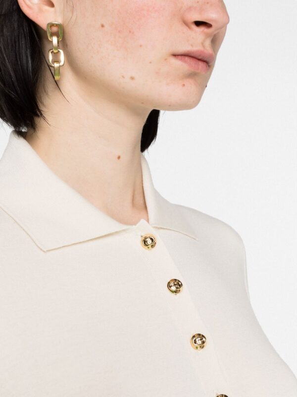 Gucci  rib-stitch cashmere polo jumper - Image 3