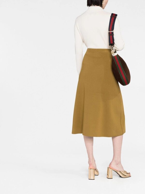 Gucci  rib-stitch cashmere polo jumper - Image 4