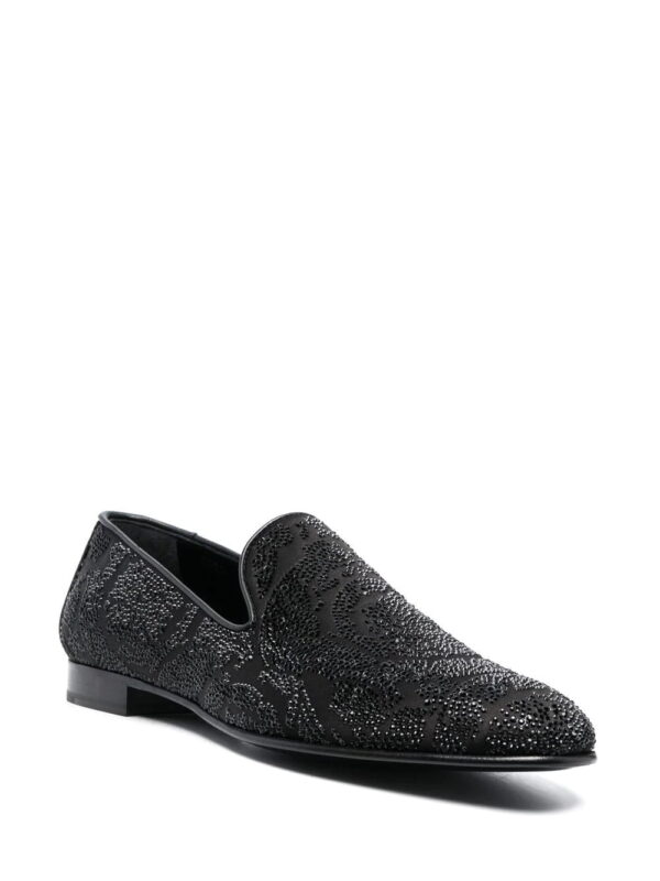 Versace  rhinestone-embellished loafers - Image 2