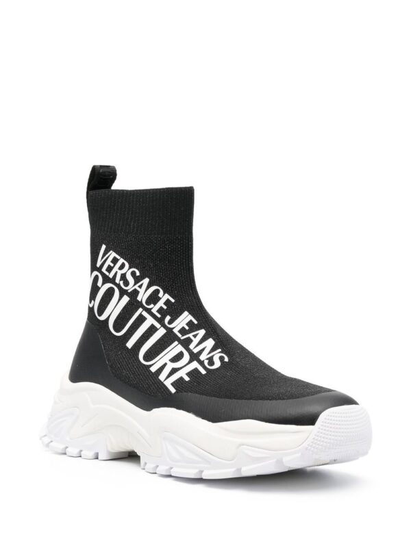 Versace Jeans Couture logo-print sock-style sneakers - Image 2