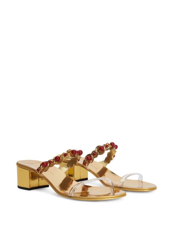 Giuseppe Zanotti  beaded braided sandals - Image 2