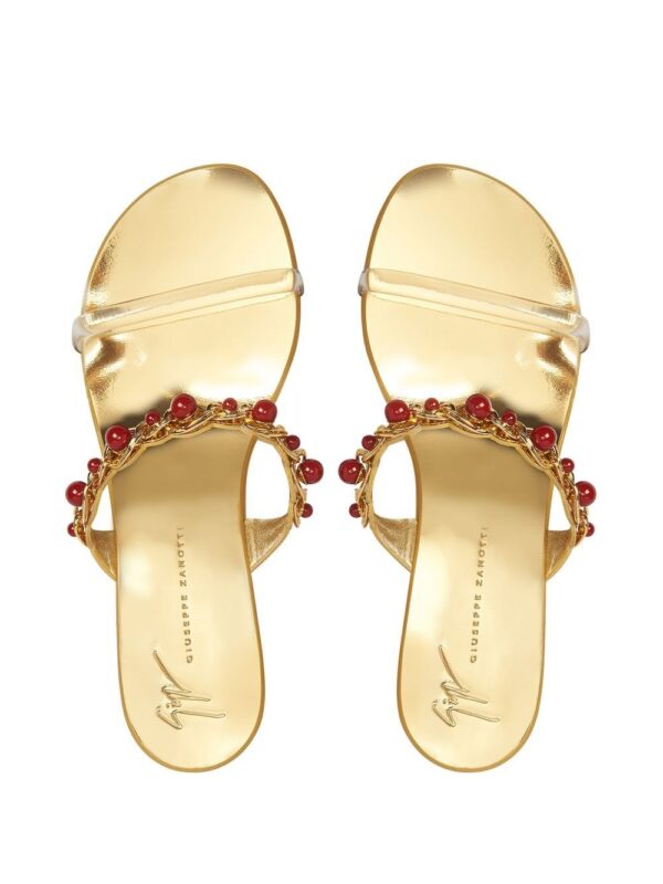 Giuseppe Zanotti  beaded braided sandals - Image 4