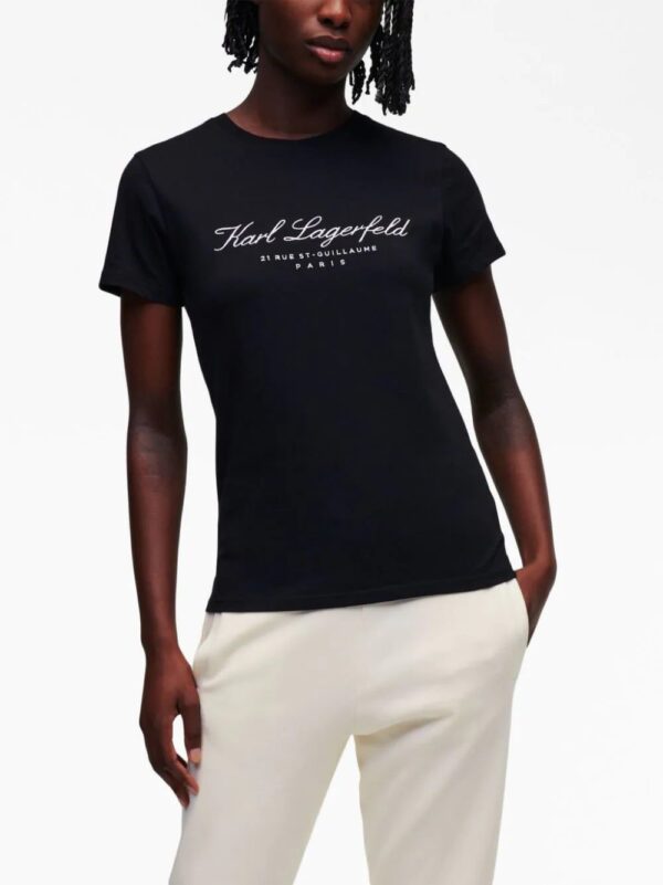 Karl Lagerfeld  Hotel Karl embroidered-logo T-shirt - Image 4