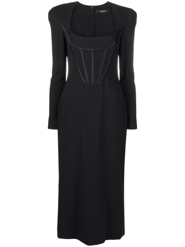 Versace corset-top midi dress