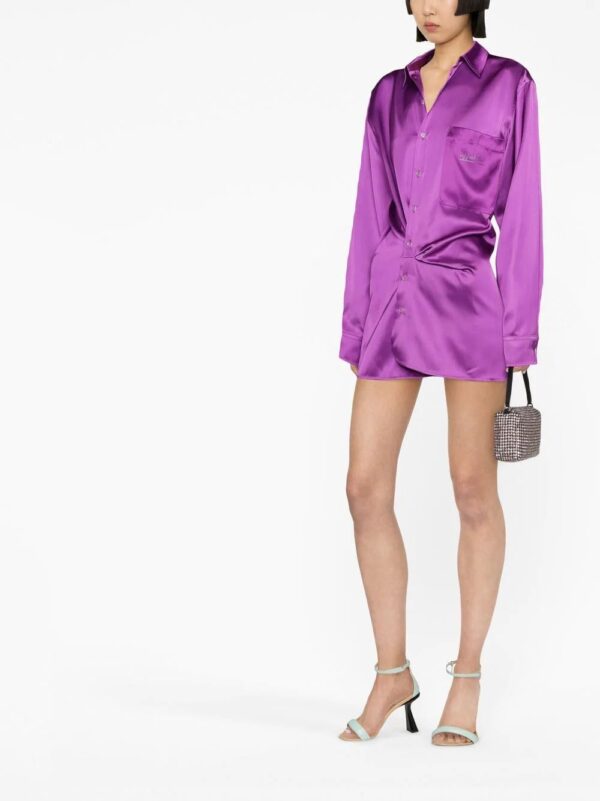 Off-White  Duchesse twist-front minidress - Image 2