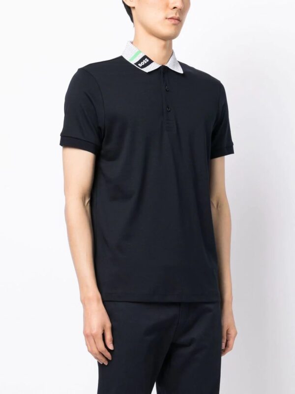 Boss contrast-collar polo shirt - Image 3