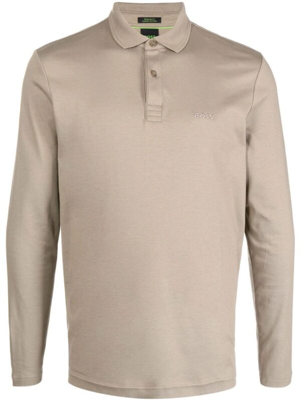 BOSS  embroidered-logo polo shirt