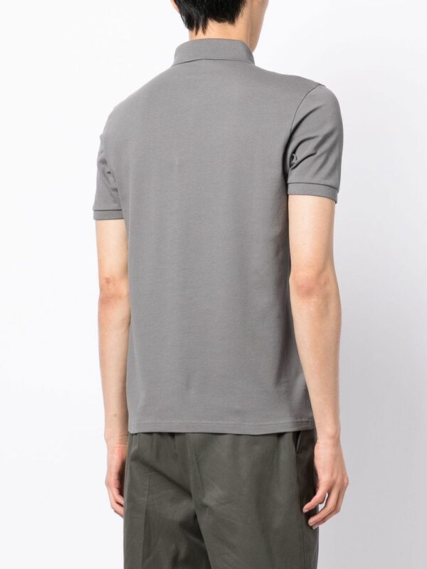 BOSS  logo-patch cotton polo shirt - Image 4