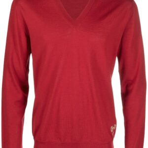 Gucci  Horsebit-detail V-neck jumper