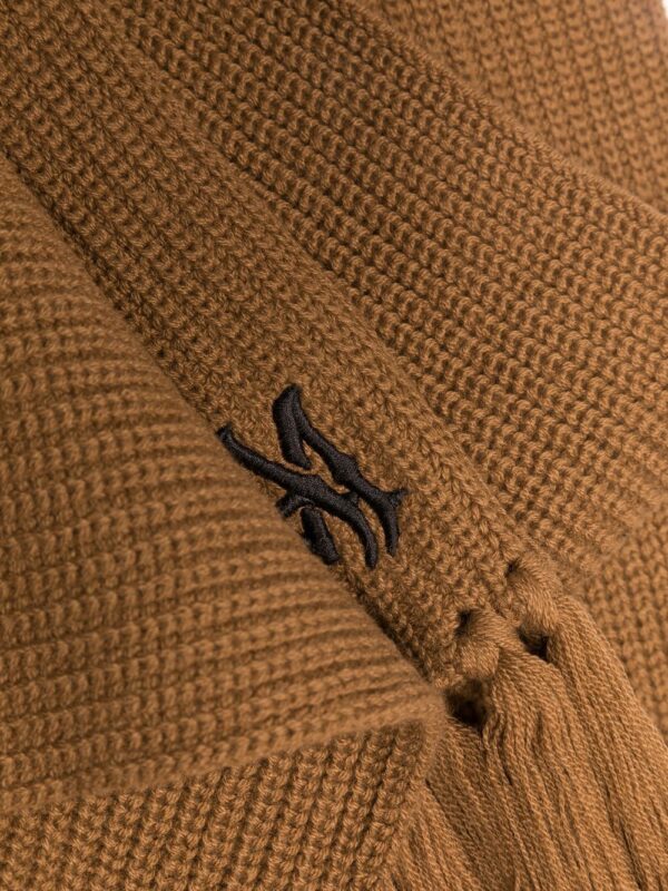 AMIRI  logo-embroidered cashmere scarf - Image 2