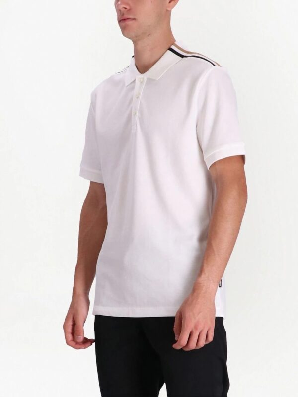 BOSS  stripe-detail cotton polo shirt - Image 3