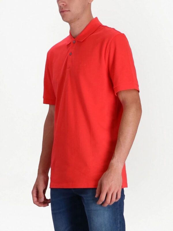 BOSS  logo-embroidered cotton polo shirt - Image 3